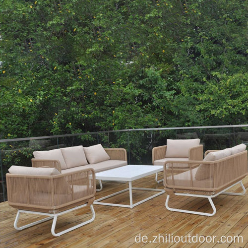 Patio Aluminium Outdoor Sofa Set Freizeit Balkon Sofa